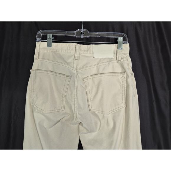 Moussy Vintage SAAB Corduroy Slater Cream Straight Leg Jean Pants 25 - Picture 5 of 8